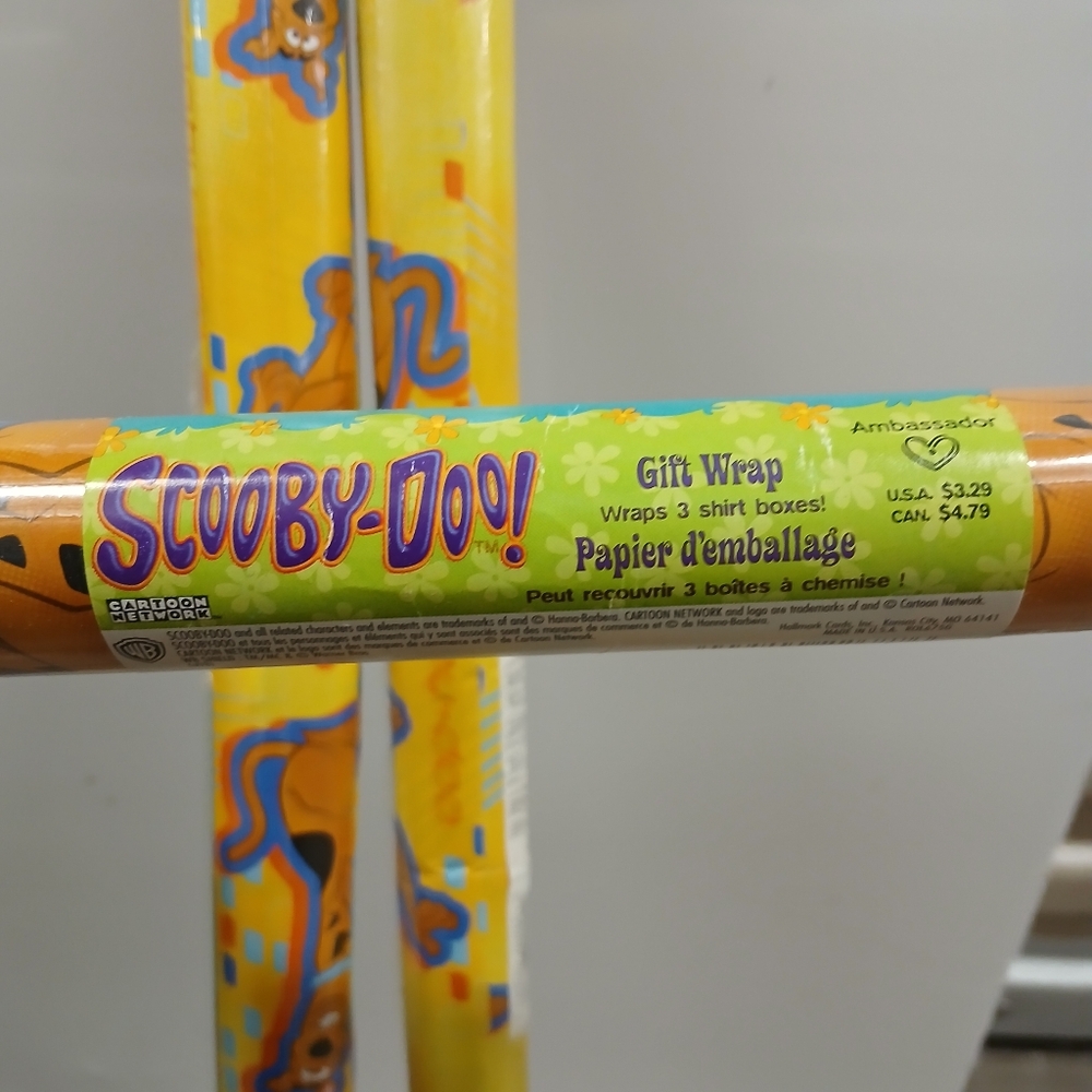 scooby doo ♡ 3 gift wrap rolls y2k vintage wrapping paper christmas holiday - Picture 2 of 10